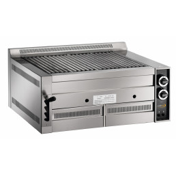 Gas-Lavasteingrill 640 x 540 mm 6 Brenner 810 x 700 x 330 mm