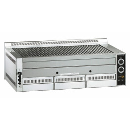 Gas-Lavasteingrill 960 x 540 mm 8 Brenner 1140 x 700 x 330 mm