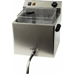 Elektro-Fritteuse, 10 l, mit Ablasshahn