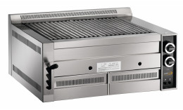 Gas-Lavasteingrill 640 x 540 mm 6 Brenner 810 x 700 x 330 mm