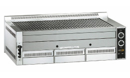 Gas-Lavasteingrill 960 x 540 mm 8 Brenner 1140 x 700 x 330 mm